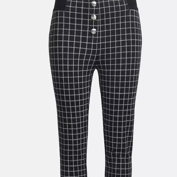 LOFT Pants - Loft Plaid Button Leggings